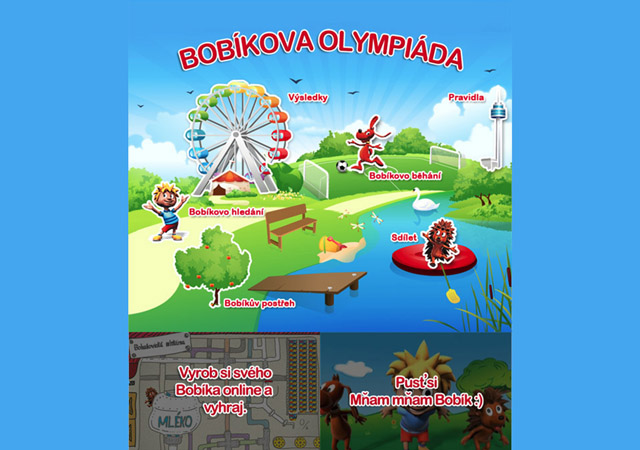 HTML5 hra - Bobíkova olympiáda